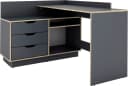 byLIVING Eckschreibtisch Bexley Grau mit Stauraum Bild 2