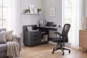 OTTO home Eckschreibtisch Bexley Grau mit Stauraum Bild 1