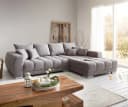 DELIFE Ecksofa Josea Steingrau Mikrofaser Recamiere rechts Bild 2
