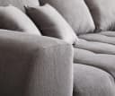 DELIFE Ecksofa Josea Steingrau Mikrofaser Recamiere rechts Bild 4