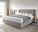 DELIFE Boxspringbett Dream-Fine Beige Mikrofaser Bild 2