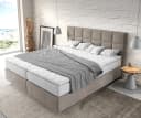 DELIFE Boxspringbett Dream-Fine Beige Mikrofaser Bild 4