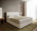 DELIFE Boxspringbett Dream-Well Creme-Weiß mit Matratze & Topper Bild 2