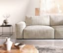 DELIFE Big-Sofa Lanzo XL Cord Beige Großzügiges Sofa Bild 5