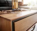 DELIFE Couchtisch Stonegrace Akazie Natur Steinfurnier Couchtisch Bild 5