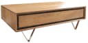 DELIFE Couchtisch Stonegrace Akazie Natur mit Steinfurnier Bild 1