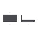 DELIFE Bettgestell Dream-Great Boxspring Mikrofaser Beige 200x200 cm Bild 3