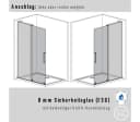 WITEN&NOCK Duschwand Walk In Schiebetür 8mm Glas transparent/silber Bild 4