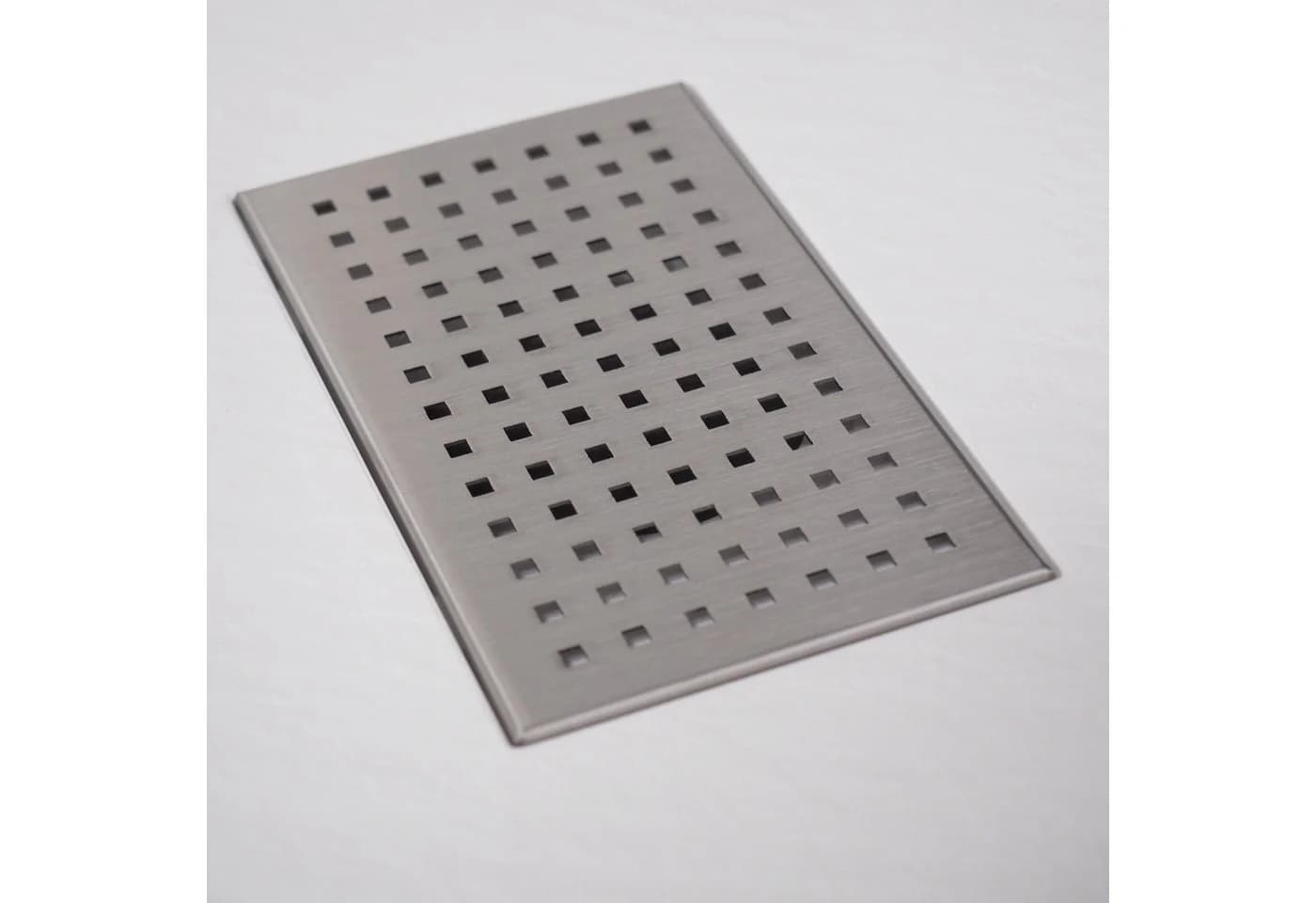 WITEN&NOCK Duschwanne Abdeckung Edelstahl chrom für SMC Gitter - Bild 3