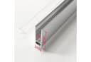 WITEN&NOCK Duschwand Wandanschlussprofil U-Profil verchromt 8mm Glas Bild 1