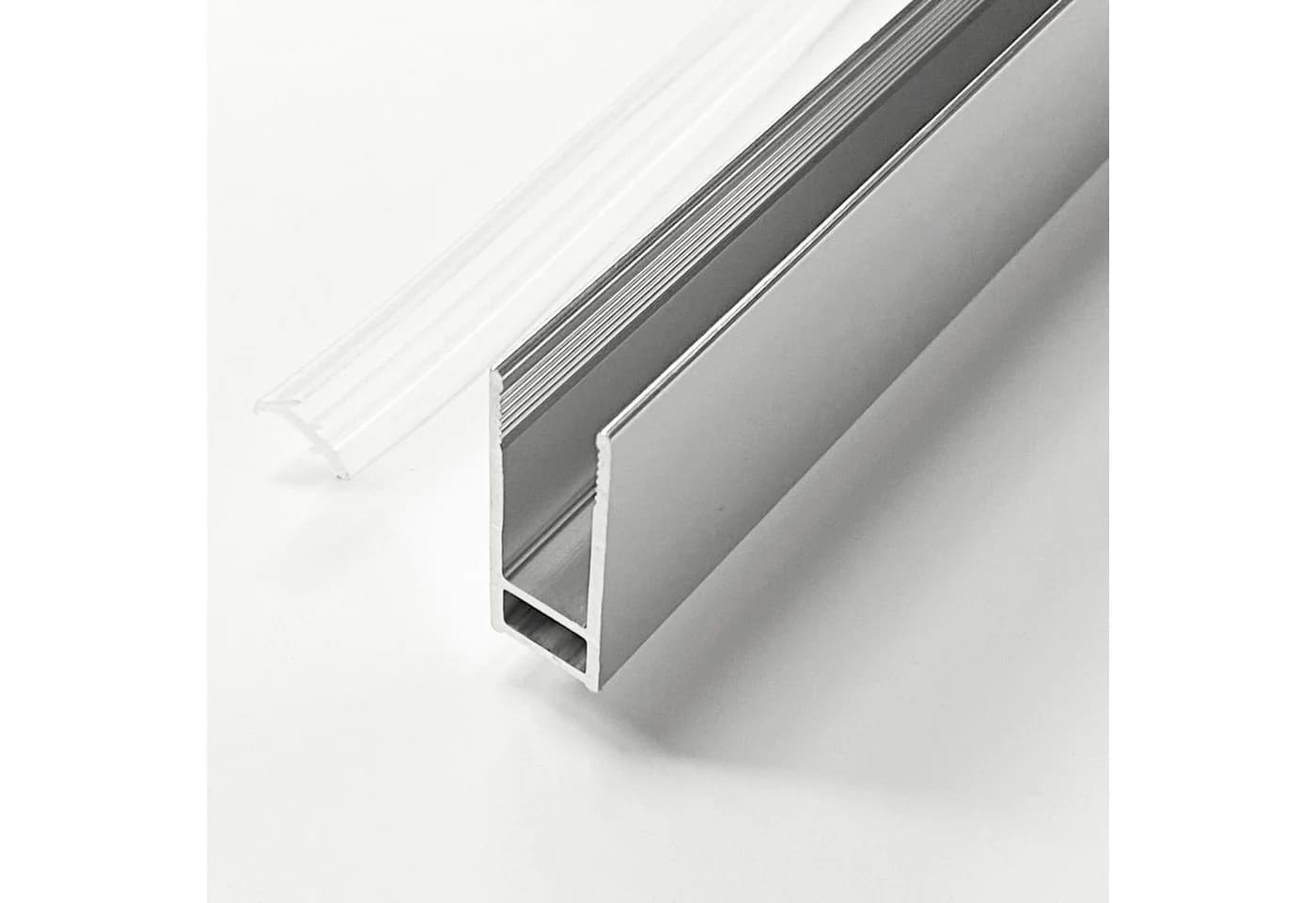 WITEN&NOCK Duschwand Wandanschlussprofil U-Profil verchromt 8mm Glas - Bild 2