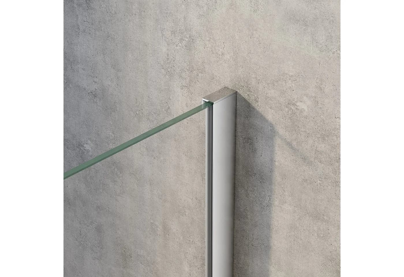 WITEN&NOCK Duschwand Wandanschlussprofil U-Profil verchromt 8mm Glas - Bild 4