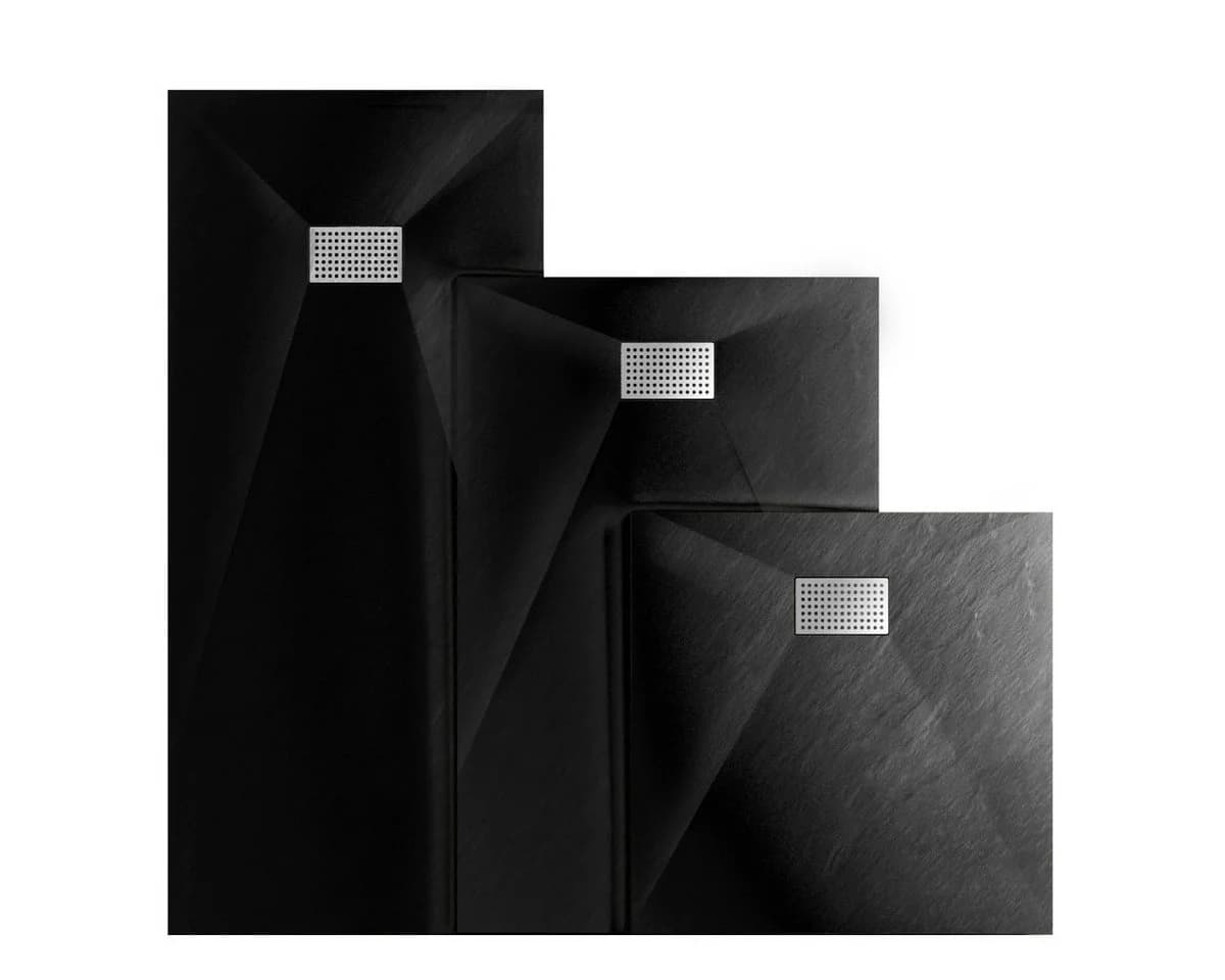 WITEN&NOCK Duschwanne Superflach SMC Schwarz Anti-Rutsch - Bild 2