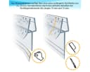 WITEN&NOCK Duschdichtung 2er Set Transparent Abreißbar Bild 1