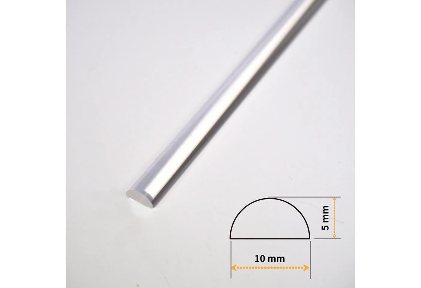 WITEN&NOCK Duschdichtung Acrylstab Wasserabweiser Transparent - Bild 2