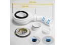 WITEN&NOCK Duschablauf Ablaufgarnitur SET Siphon 90mm mit Geruchsverschluss & Haarsieb Bild 4