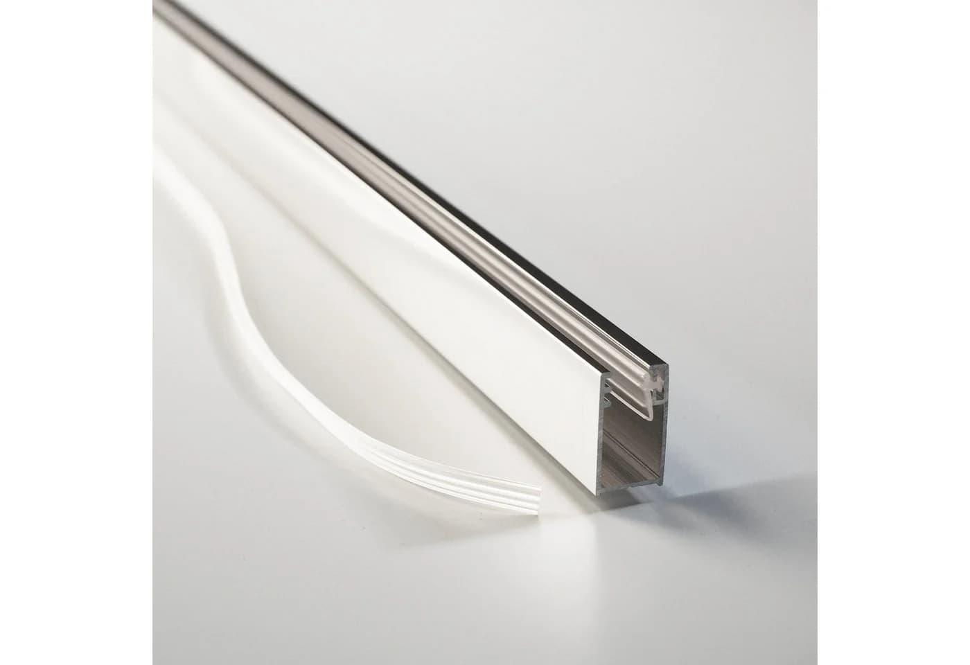 WITEN&NOCK Duschwand-Wandanschlussprofil Aluminium Verchromt Hochglanz U-Form - Bild 2