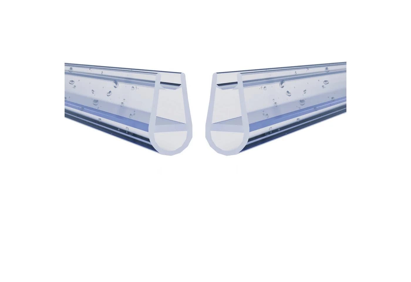 WITEN&NOCK Duschdichtung 5-6 mm transparent Ersatzdichtung Streifdichtung - Bild 2