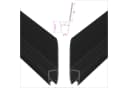 WITEN&NOCK Duschdichtung 2er Set Schwarz 50 cm Bild 2