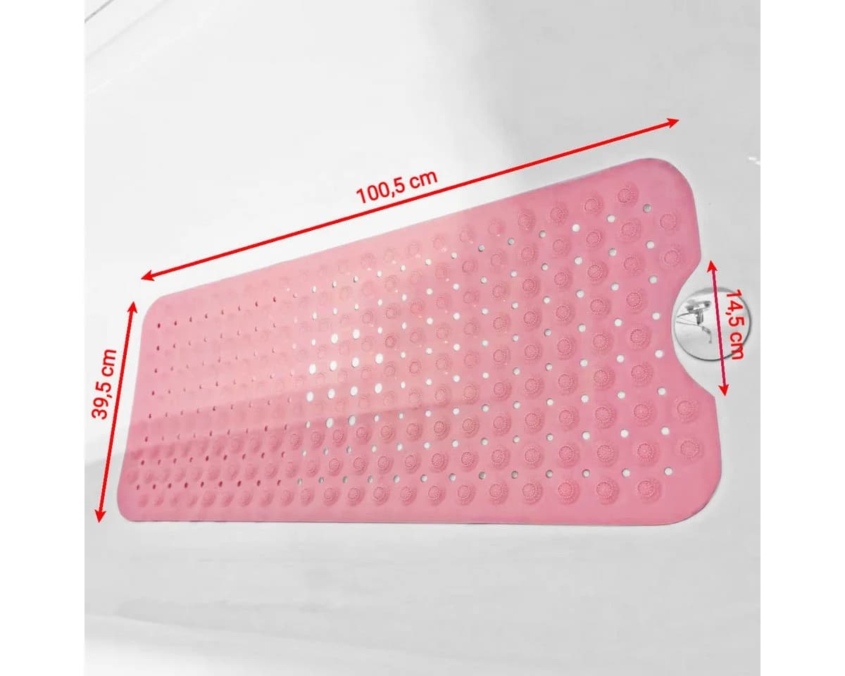 WITEN&NOCK Duschmatte Badewanneneinlage Rosa Rutschfest - Bild 3