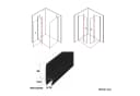 WITEN&NOCK Duschdichtung 2er Set Schwarz 50 cm Bild 3