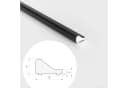 WITEN&NOCK Duschdichtung Aluminium Schwallschutzleiste Set 100 cm Bild 1