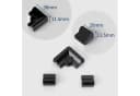 WITEN&NOCK Duschdichtung Aluminium Schwallschutzleiste Set 100 cm Bild 4