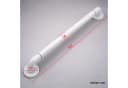 WITEN&NOCK Haltegriff 60cm Weiß Edelstahl Barrierefreies Bad Bild 1