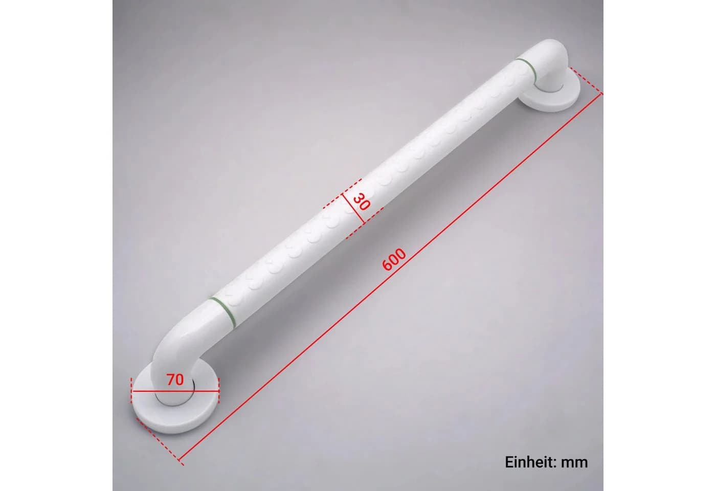 WITEN&NOCK Haltegriff 60cm Weiß Edelstahl Barrierefreies Bad