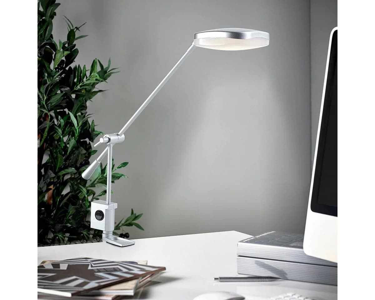 MeLiTec LED Schreibtischlampe T126 Chrom Klemmfuß - Bild 2