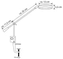 MeLiTec LED Schreibtischlampe T126 Chrom Klemmfuß Bild 3