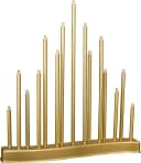 MeLiTec Fensterleuchter SL22-1 Gold warmweiß LED Schwibbogen Bild 1