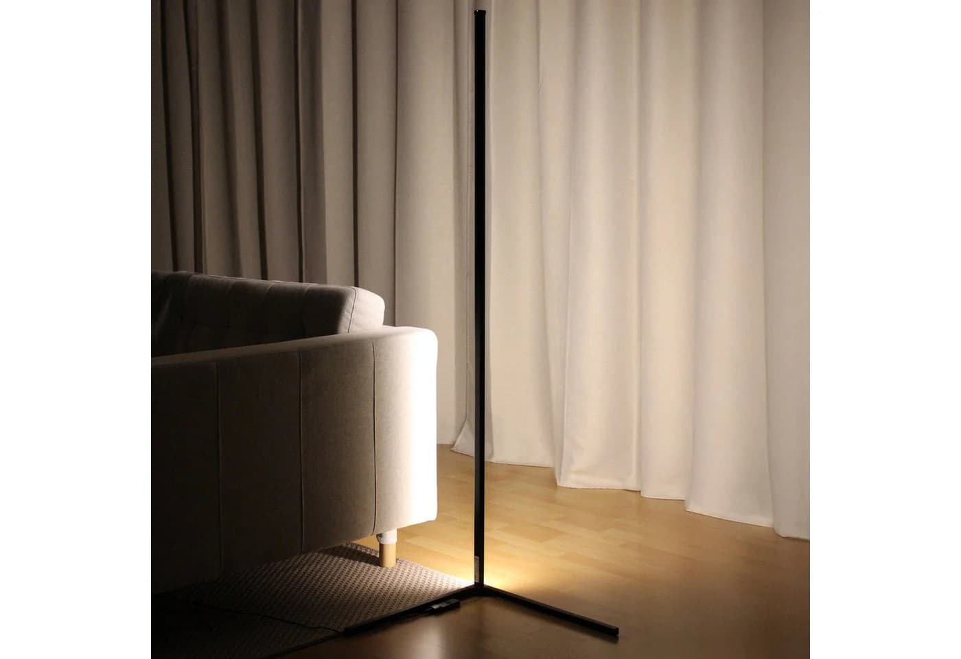 MeLiTec LED Stehlampe Smart Home RGBW "CoLiBri" Warmweiß
