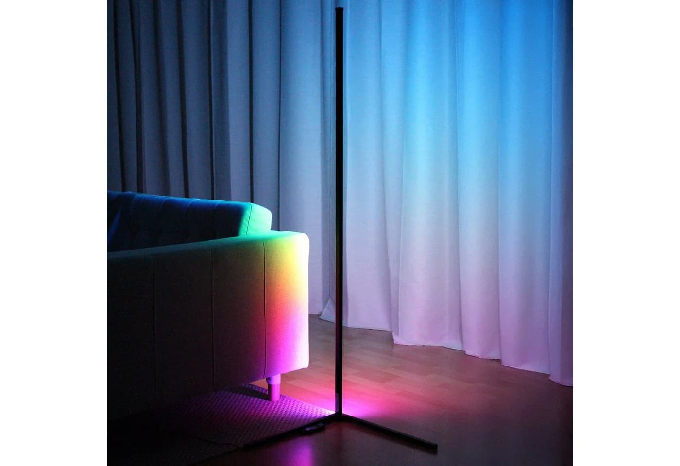 MeLiTec LED Stehlampe Smart Home RGBW "CoLiBri" Warmweiß - Bild 2