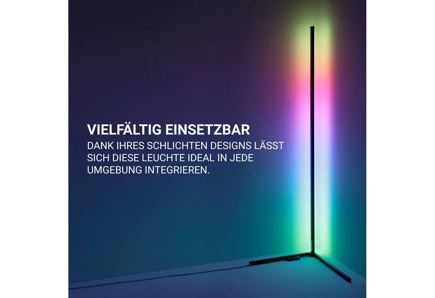 MeLiTec LED Stehlampe Smart Home RGBW "CoLiBri" Warmweiß - Bild 3