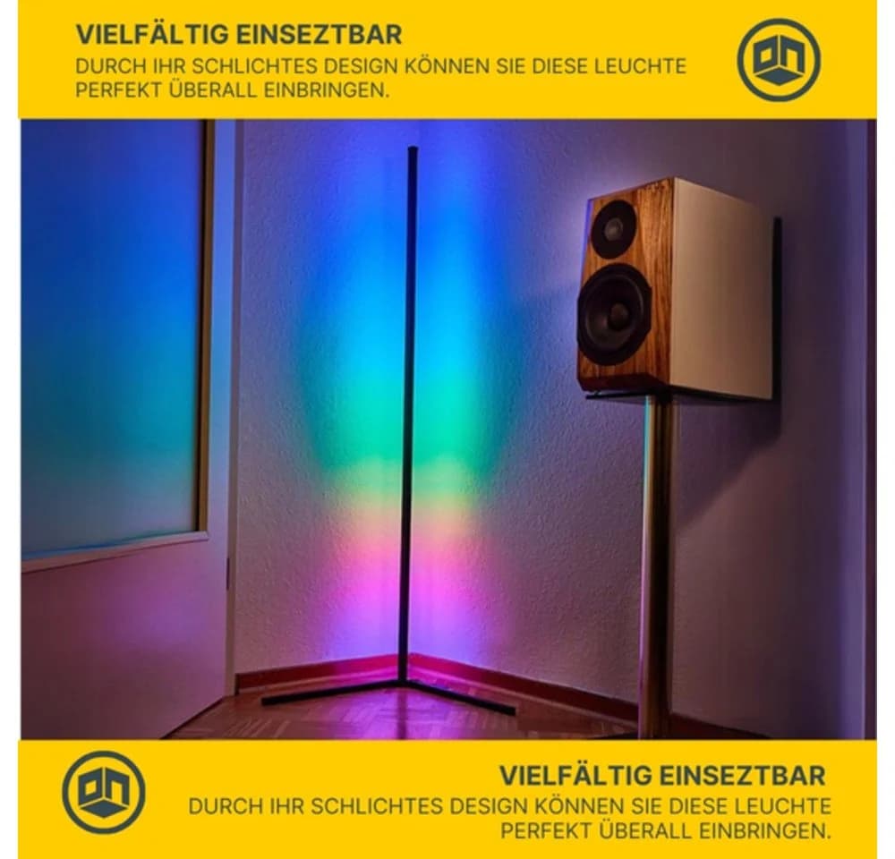 MeLiTec LED Stehlampe Smart Home RGBW "CoLiBri" Warmweiß - Bild 4