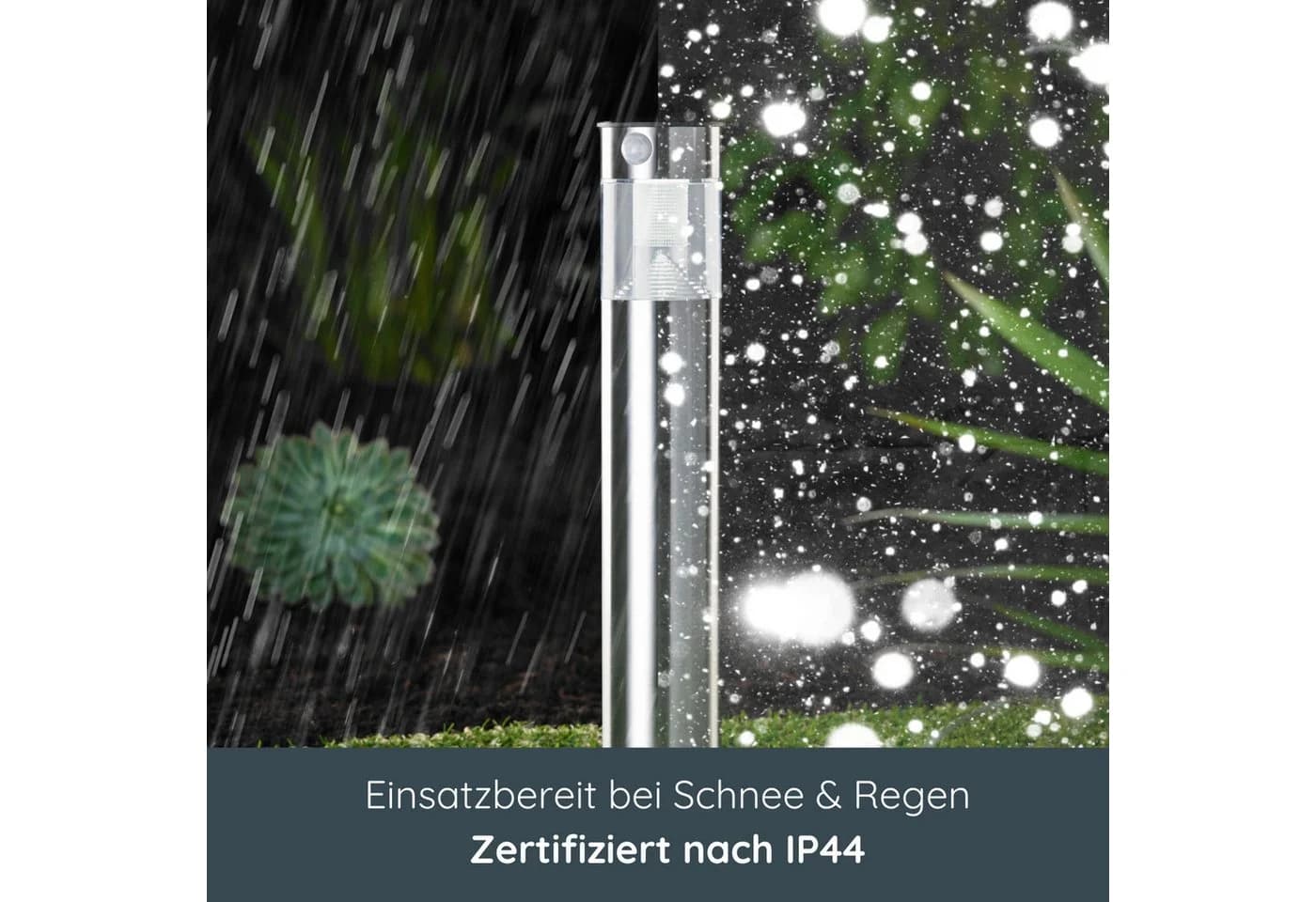 MeLiTec LED Solarleuchte SO31 Edelstahl mit Bewegungsmelder - Bild 3