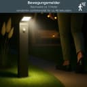 MeLiTec LED Solarleuchte SO44 Schwarz mit Bewegungsmelder Bild 1