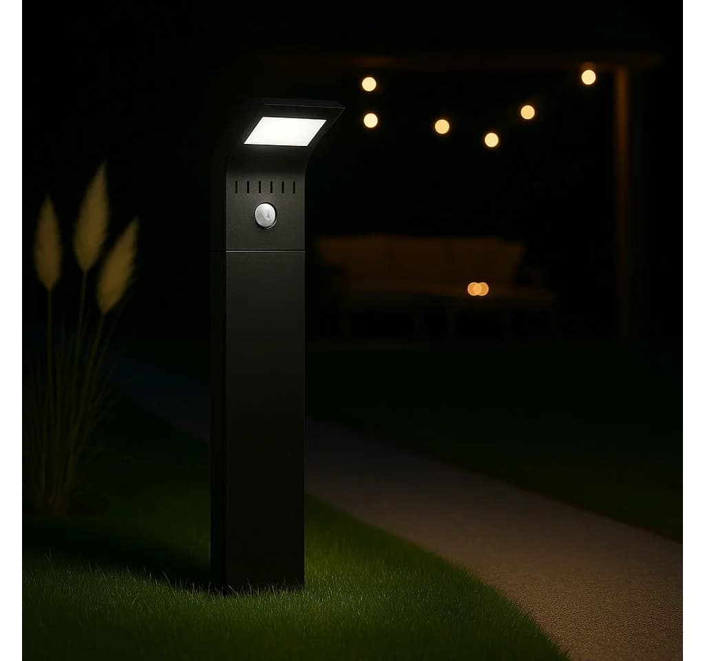 MeLiTec LED Solarleuchte SO44 Schwarz mit Bewegungsmelder - Bild 2