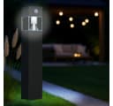 MeLiTec Solar-Gartenleuchte SO32 Edelstahl Anthrazit mit Bewegungsmelder Bild 2