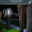 MeLiTec Solar-Gartenleuchte SO32 Edelstahl Anthrazit mit Bewegungsmelder Bild 3