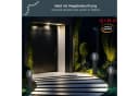 MeLiTec Solar-Gartenleuchte SO32 Edelstahl Anthrazit mit Bewegungsmelder Bild 5