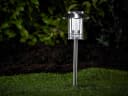 MeLiTec LED Solarleuchte SO26 Prag Edelstahl Kaltweiß Solar Bild 1