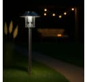 MeLiTec LED Solarleuchte SO26 Prag Edelstahl Kaltweiß Solar Bild 2