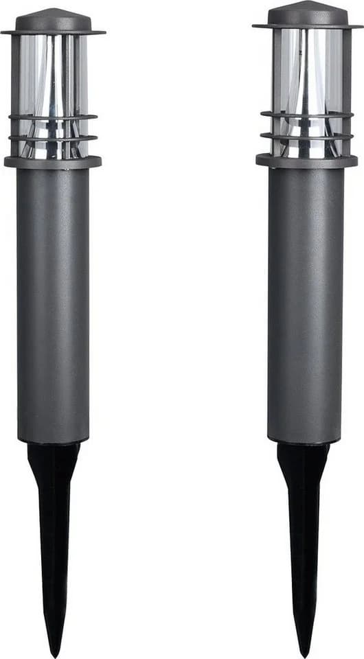 MeLiTec LED Gartenstrahler GL13 2er Set Anthrazit