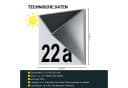MeLiTec LED Außen-Wandleuchte Solar-Hausnummer mit Nummernset Bild 4