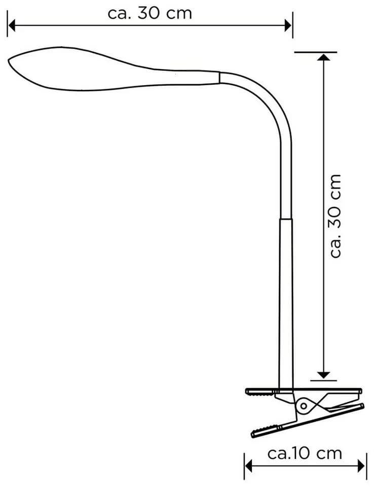 MeLiTec LED Klemmleuchte T114 Schreibtischlampe Warmweiß - Bild 3