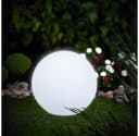 MeLiTec LED Solar Gartenleuchte Kugel 35cm Weiß Farbwechsel Bild 2