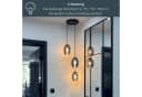 MeLiTec LED Pendelleuchte DP29 3-flammig Rauchglas Warmweiß Bild 5