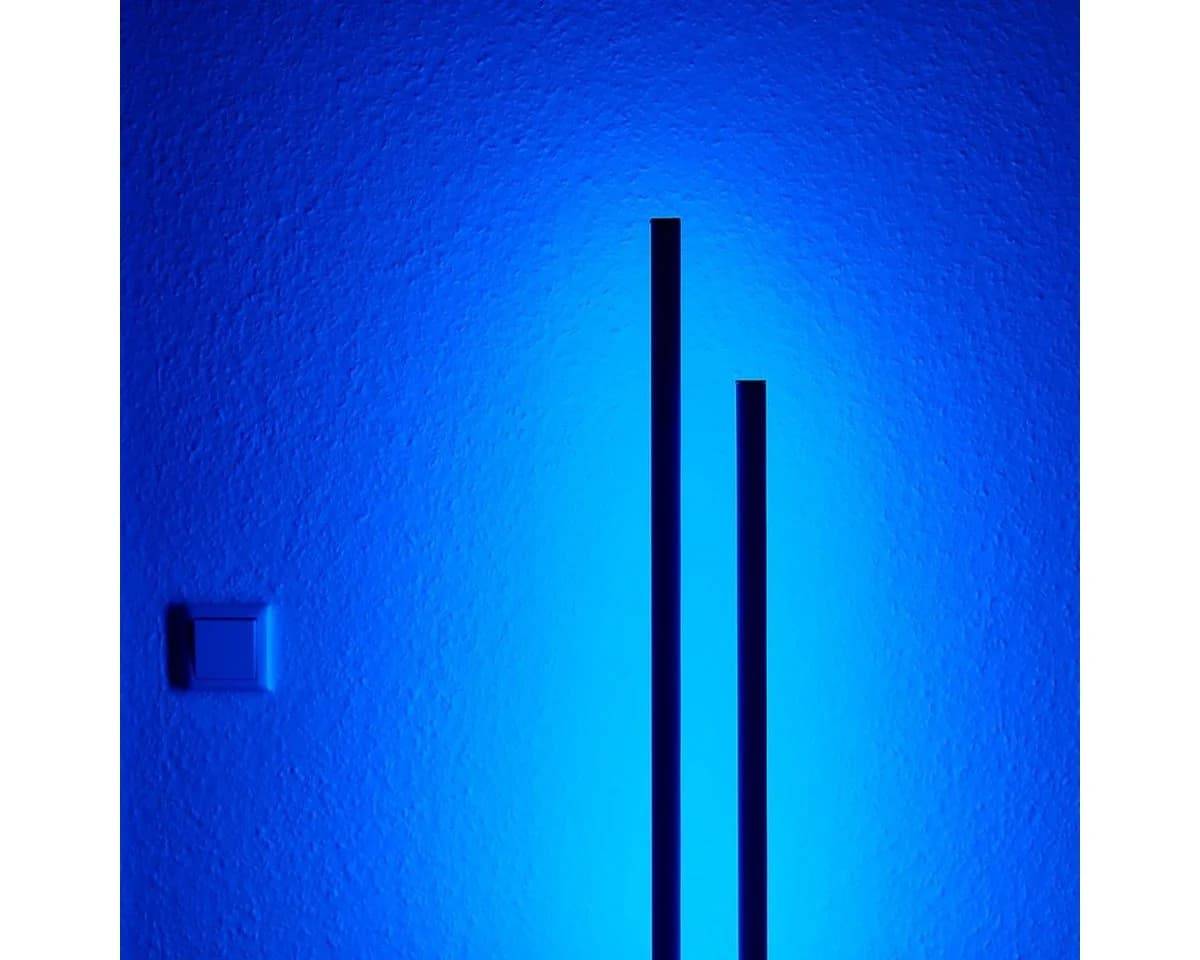 MeLiTec LED Stehlampe Smart Tower ST52 Nickel-Matt RGB CCT Smart Home
